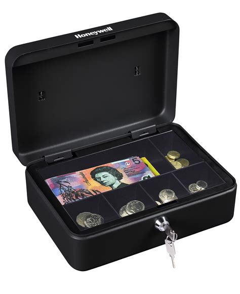 honeywell steel cash box with removable tray|honeywell 6112.